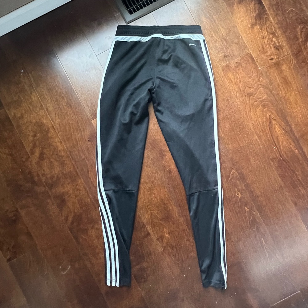 Adidas Skinny Black and White Striped Track Pants XS - Picture 9 of 9